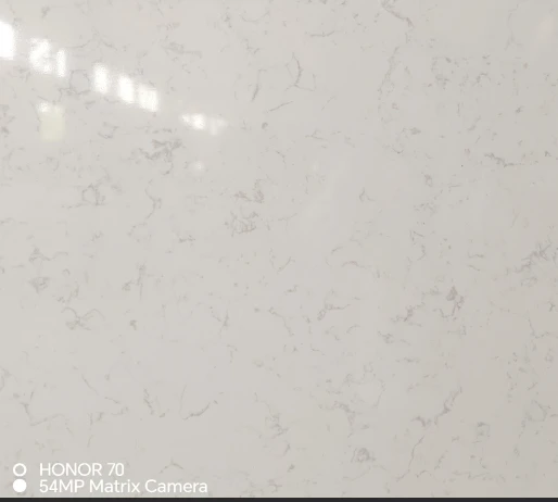 White With Tiny Line Carrara Quartz Slab suppliers